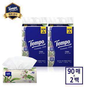 템포티슈 소프트팩 미용티슈 90매 4개입 x 2개 (총8개)