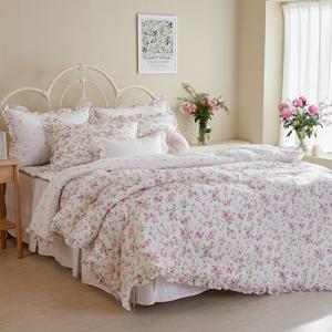 다이아나 플라워 60수 아사면 간절기 차렵이불 S,Q