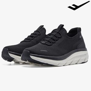 남성 여성 키높이 슬립온 워킹화 운동화 원더힐라이트 블랙