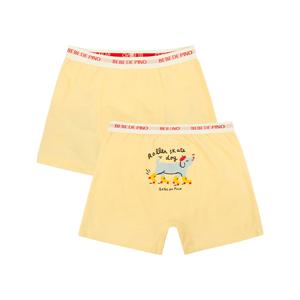 [베베드피노 언더웨어] [키즈]남아옐로우스케이팅도그사각팬티_BU41UP302