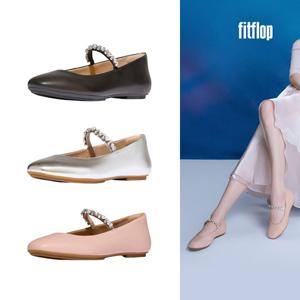 [공식][26SS] 델리카토 여성 펄 & 크리스탈 레더 발레 플랫 3종택일