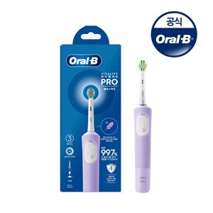 [Oral-B]  전동칫솔 D103 바이탈리티 프로 플로스액션 라일락 미스트