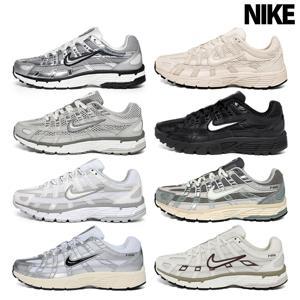NIKE P-6000 남성 여성 운동화 블랙 메탈릭 실버 CD6404 107 002