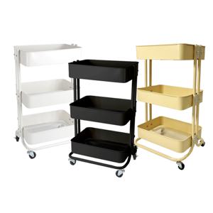 이동식 철재 3단트롤리 이동식선반 NOH-3