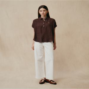 헤지스 여성 HSPA5BC87WT [데님][와이드]화이트 에센셜 데님 팬츠