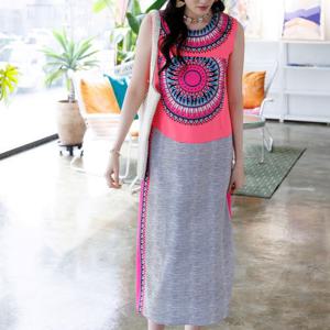 [최초가 219000원] 인디안 핑크 민소매 드레스 AIMPDL07