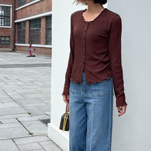 [~66][자체제작] 스칼럽 골지 가디건