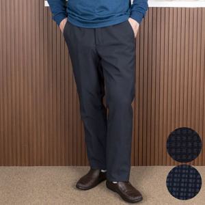 [하프클럽] 겨울 중년 남성 플래드 체크 솔리드 기모 스판 원턱 정장바지