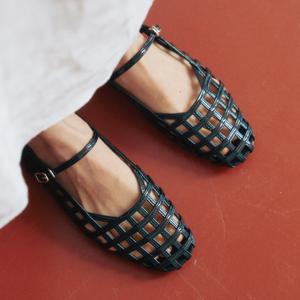 [정상가 123,000원] KM385 핸드메이드 피쉬넷 큐브 메리제인 슈즈 l 5Colors