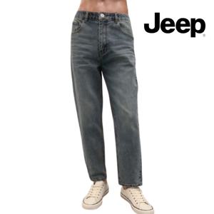 Jeep [남녀공용] R2521 허리밴딩 와이드핏워싱 청바지 데님 팬츠