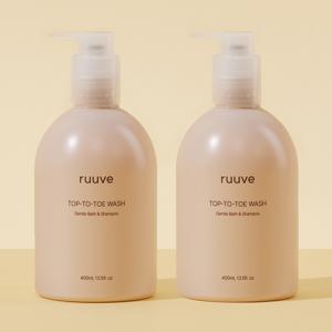 히알루론 탑투토 올인원 아기 바디워시 400ml (1개/2개) (+gift. 거품용기, 미니 로션&미니크림)