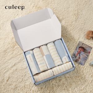 쿨립 신생아 출산세트 (천기저귀 특대형 5p+아기 손수건10p)