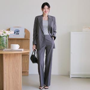 [최초가 129,000원]엘레바 클래식 수트 셋업 자켓/팬츠 택1