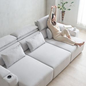 무브 3인 모션쇼파 전동 슬라이딩 확장형 고급형원단 리클라이너 쇼파침대