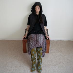 스팽글 패치 오버사이즈 티셔츠_T256MTS134W