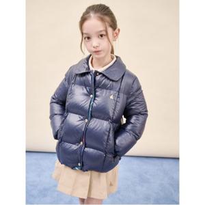 키즈 [택가 149,000] 여아 체크 매치 경량 볼패딩 - 네이비 (BI5938G02R)
