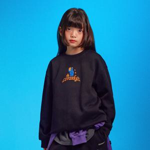 세서미스트리트x 쿠키파티 쿠키몬스터 맨투맨 블랙 CK2507CR31BK