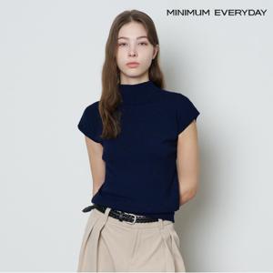 정상가 59000원ㅣ 에브리데이]베이직 반폴라넥 반팔 니트 (EB3KT010D)