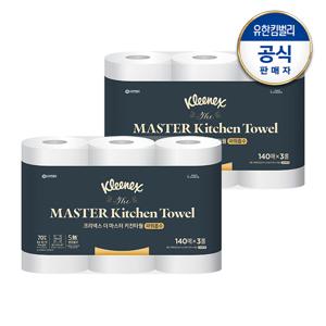 더마스터 키친타월 파워흡수 140매X3입X2개