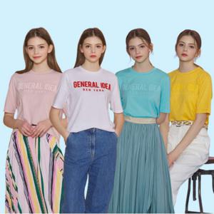 [최초가79,600원] 여성 베이직 로고 티셔츠 4종세트