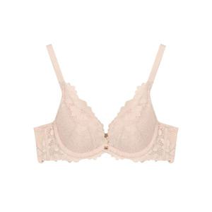 [하프클럽] 여성 풀컵 레이스 원더핏 에어오일패드 브라_베이지