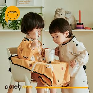 폴레드 키드키친 자기주도 이유식 가운 아기 턱받이 (식탁일체형 방수 앞치마)