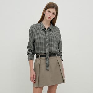 [정가199,000]잔체크 타이포인트 셔츠 OE5AB8050