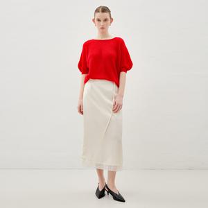 [정가129,000]트윌 사틴 H라인 스커트 OH6SS1850