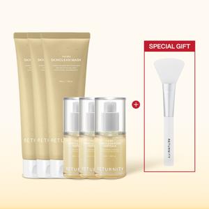 [민슈아 PICK 율무 시그니쳐 SET] 율무팩 200g x 3개 + 율무앰플  40ml x3개 (+스파츌러)