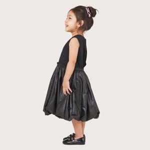 25SS 신상품 [최초가 89,000원]심리스 민소매 하이브리드 벌룬 드레스(키즈4~6세)_SD3101