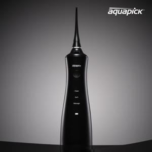 .  AQ-230 블랙 에디션 구강세정기 휴대용 무선 치아 물치실 치간 세척기 .