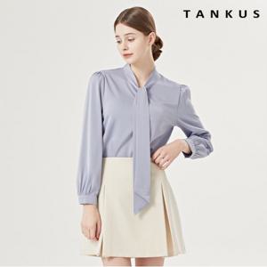 정상가 59000원ㅣ페미닌 리본 타이넥 여성 쉬폰 블라우스 (TW1BL016L0)