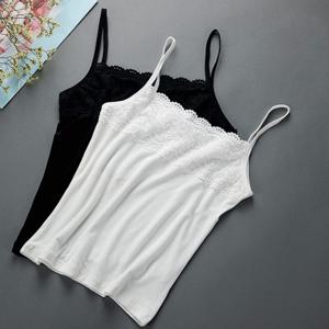 레이스 끈나시 면 이너나시 탑 민소매티 슬리브리스 나시티 여성나시 여자나시 여성민소매