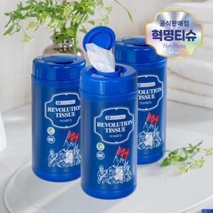데일리아이디어 혁명티슈 70매 x 3통 멀티클리너 세정티슈