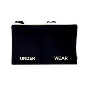 백올 더블 란제리 패킹 파우치 블랙