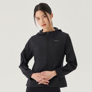 휠라 여성 경량 스트레치 베이직 바람막이 FS2JKG2251F_BLK