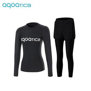 [하프클럽]  여성 래쉬가드 AQAWTS23010+WL 레깅스반바지세트