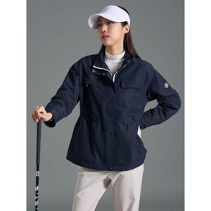 골프 여성 하이넥 사파리 안감 점퍼 - 네이비 (BJ6239A03R)