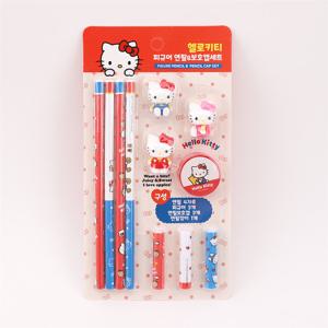 산리오 헬로키티 피규어 연필보호캡 연필깎이 준비물