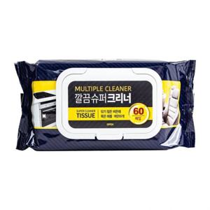 TBZ 깔끔 슈퍼크리너 60매 캡형 다목적세정티슈 차량 가전 주방 만능청소 물티슈 제거 캡형