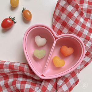 러빗 실리콘 하트 도시락 (5color)