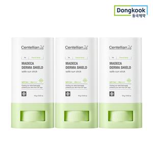 마데카 더마쉴드 세이프 선스틱 18g 3개(SPF50+ PA++++) 24H 촉촉 쿨링효과 진정 자외선차단제