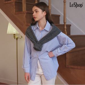 정상가:59,000원 | 스트라이프 박스핏 긴팔 셔츠 (DP1BA007A)