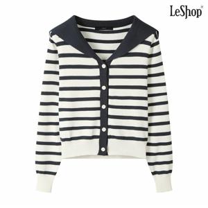 정상가:69,000원 ㅣ 세일러 크롭 스트라이프 니트 가디건 (DP3CK003A)