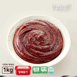 순창문옥례식품 전통찹쌀 고추장 1kg 밀폐용기