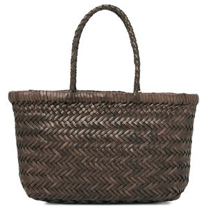 공식수입 플랫 고라 여성 바스켓백 8809 DK BROWN