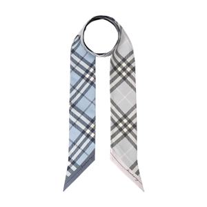 체크 여성 실크 스키니 스카프 8110365