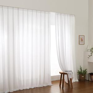 시크릿 나비주름 쉬폰 커튼 코디형 중형 대형 초대형 (핀형) 화이트