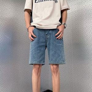 5부반바지 청반바지 여름남성하의 남성팬츠 5부바지 데님바지 남성하의 5부반바지 남성팬츠