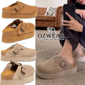 26SS 버클스트랩 플랫폼 키높이 소프트 풋배드 어그 보스턴슬리퍼 버켄샌들